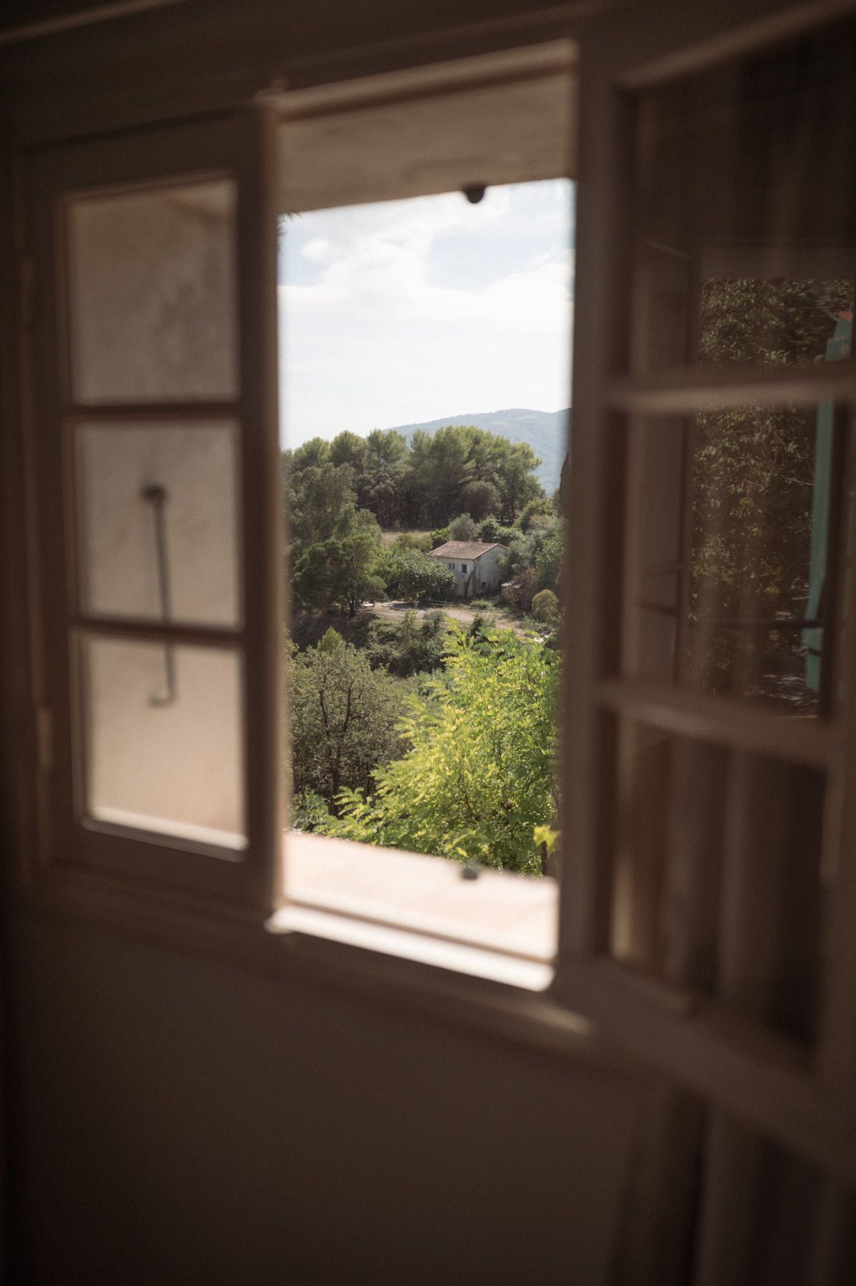 interior window of Domaine de Tabourg in Grasse, France