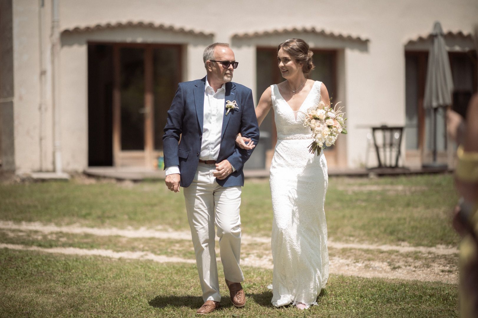 Le Foulon bride and father