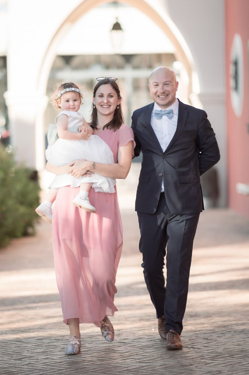 a portrait during a wedding at chateau cremat