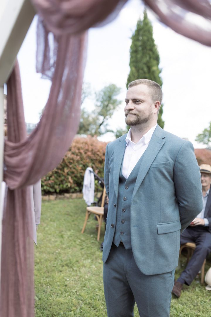domaine les gaillardoux wedding ceremony