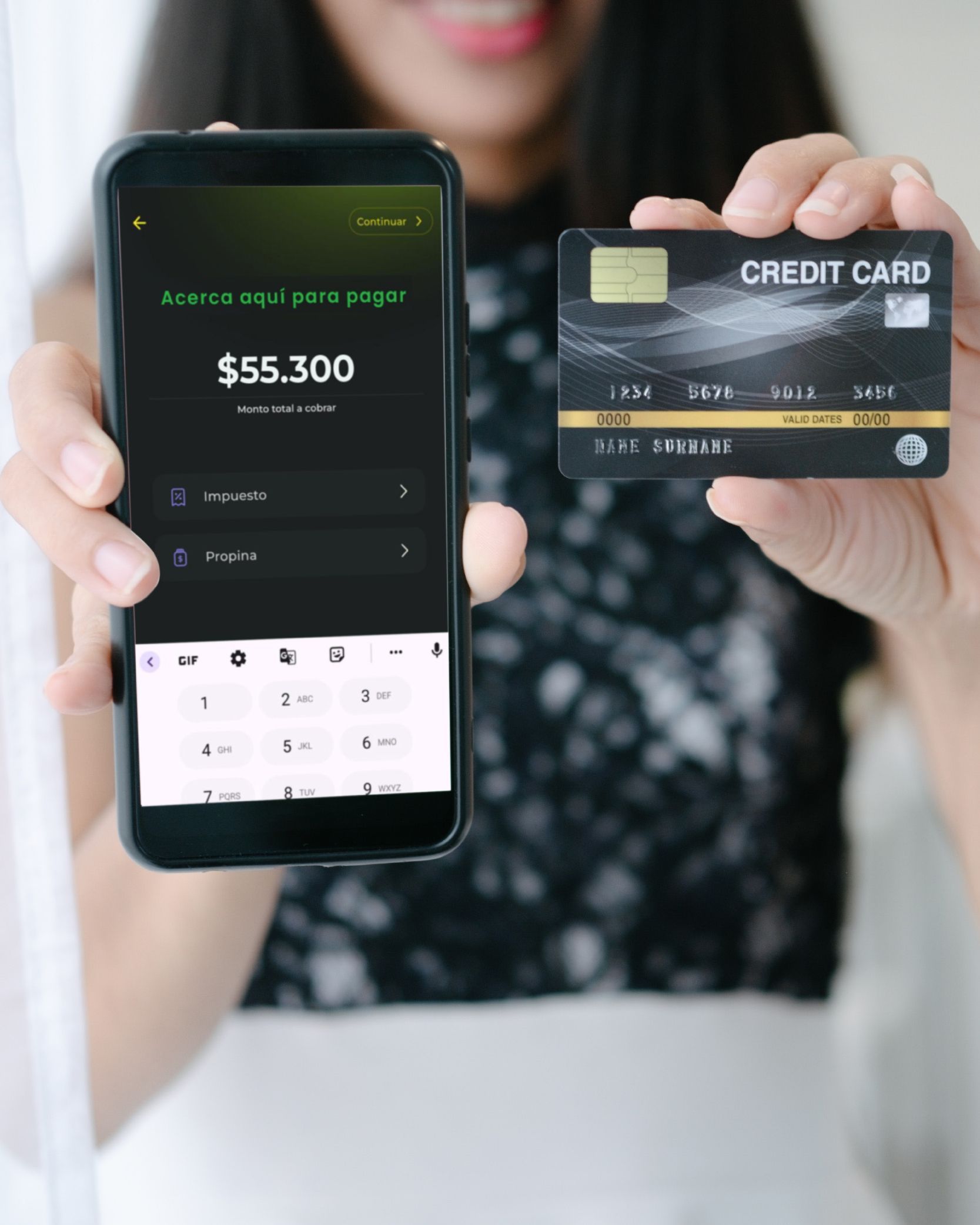 acepta pagos con tarjeta de credito cobrar usando telefono celular como datafono