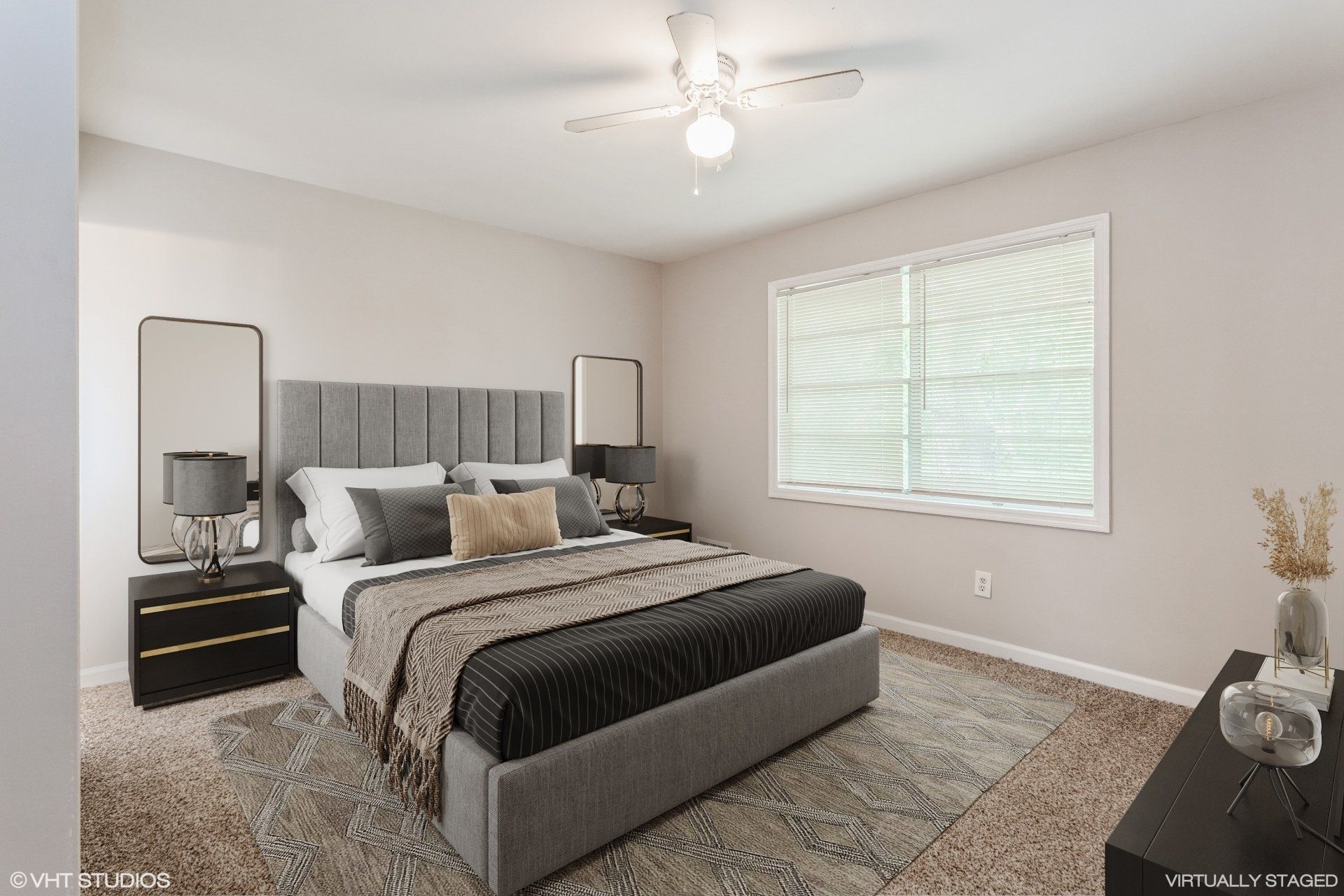 Furnished bedroom shot