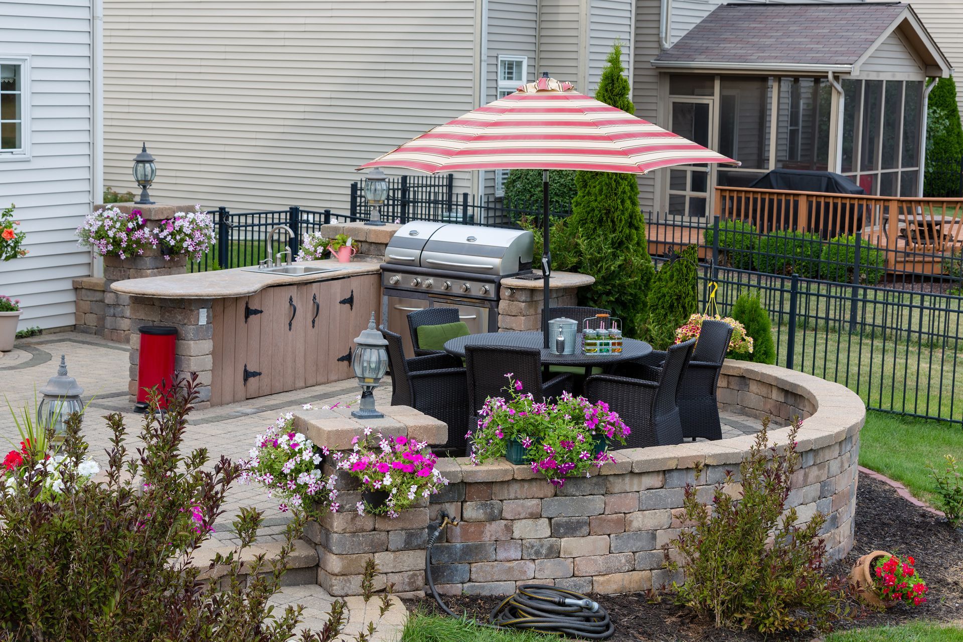 Patio with Tables and Chairs