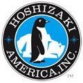 A penguin is sitting on top of an iceberg in a circle.