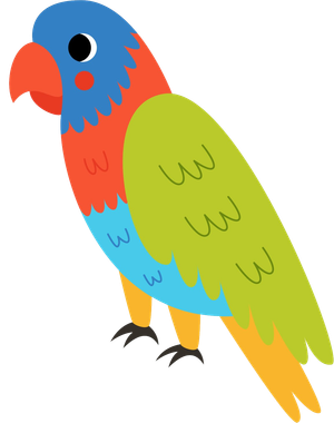 colorful bird icon