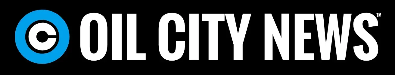 Logo for Oil City News featuring a blue circle with a white 'C' inside next to the words 
