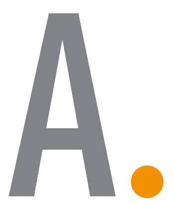 Large gray letter 