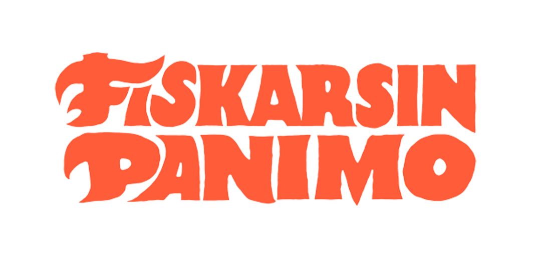 Orange text logo: "Fiskarsin Panimo."