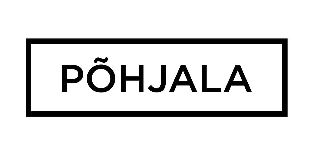 Valkoinen suorakaiteen muotoinen kyltti, jossa mustalla teksti "PÕHJALA".