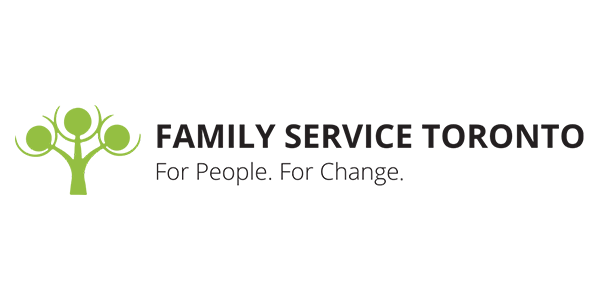 The logo for family service toronto for people for change.