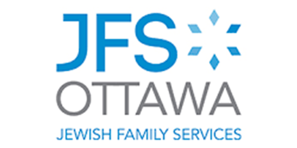 Jfs ottawa jewish family services logo on a white background