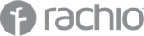 The logo for frachio is gray and has a circle around it.