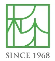 綠色抽象標誌，下方印有「SINCE 1968」字樣