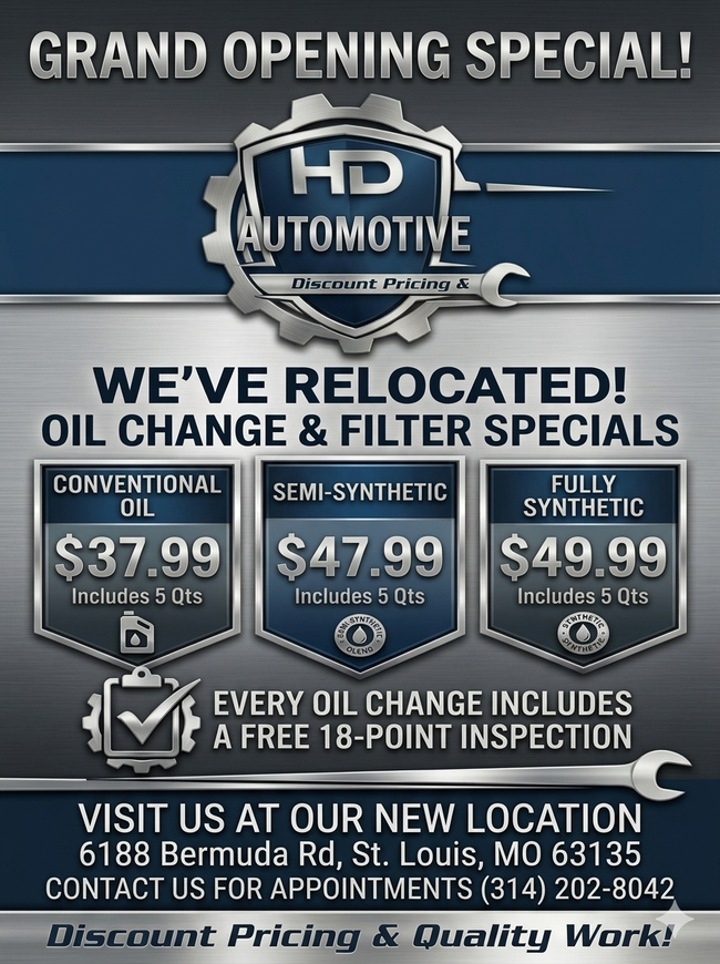 Grand Opening Special Banner | HD Auto Care and More