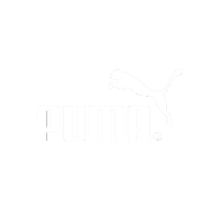 Un logotipo de puma blanco sobre un fondo blanco.