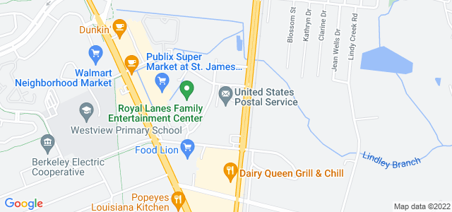 Map of business location