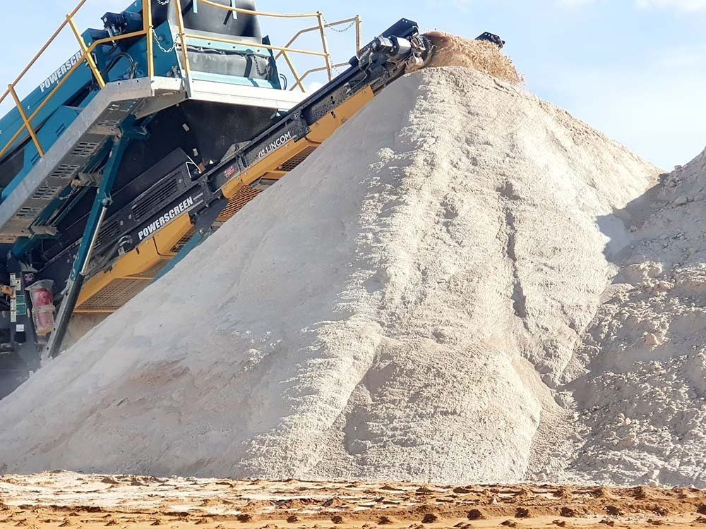 Sand And A Tractor — Mildura, VIC — Morello Earthmoving Pty Ltd