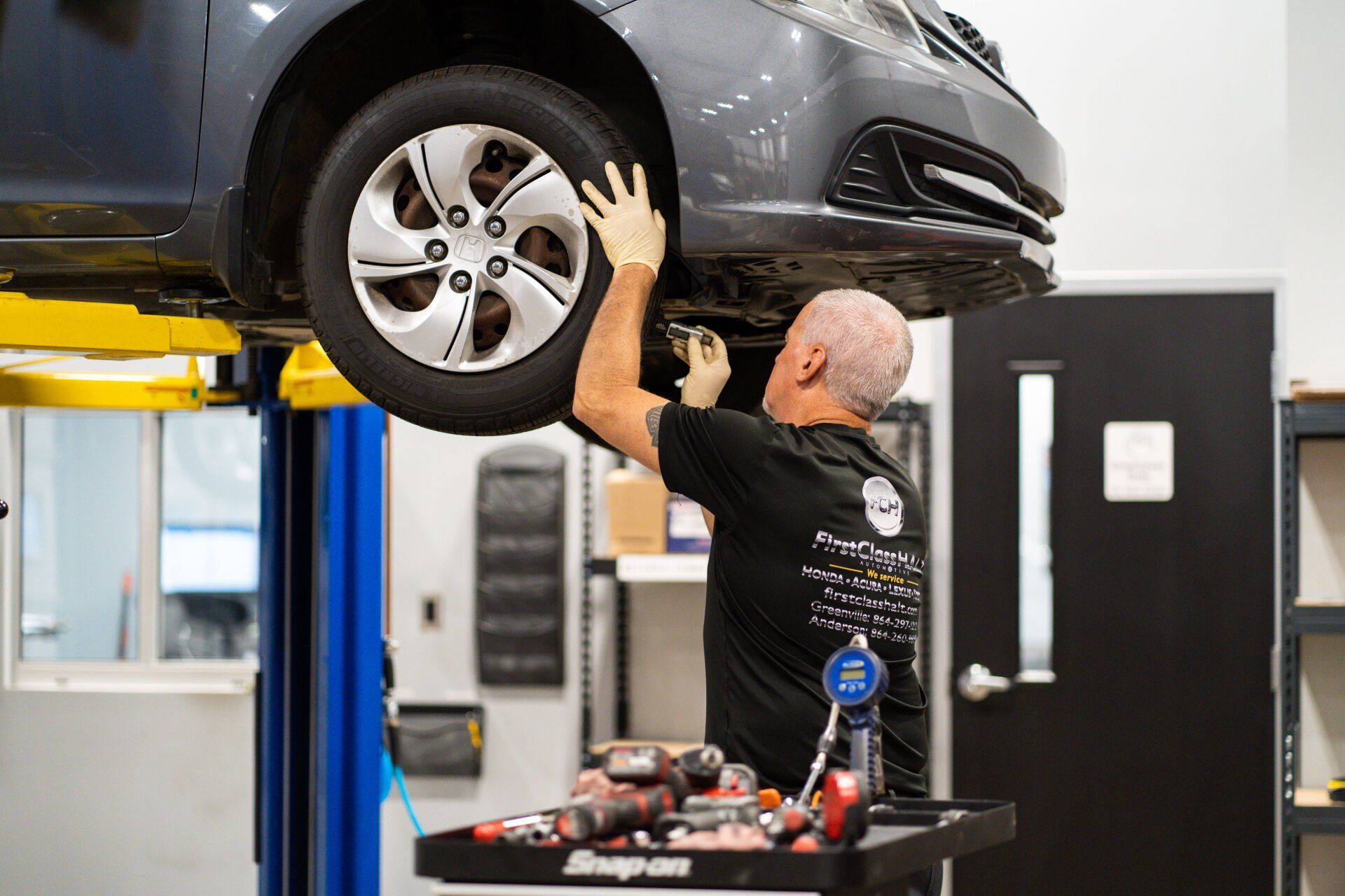 Tire rotation service at First Class HALT