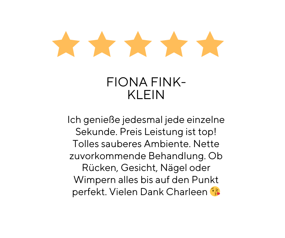 Ein Bild einer Fünf-Sterne-Bewertung für Fiona Fink Klein.