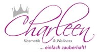 Ein Logo für Charleen Kosmetik & Wellness mit einer Krone