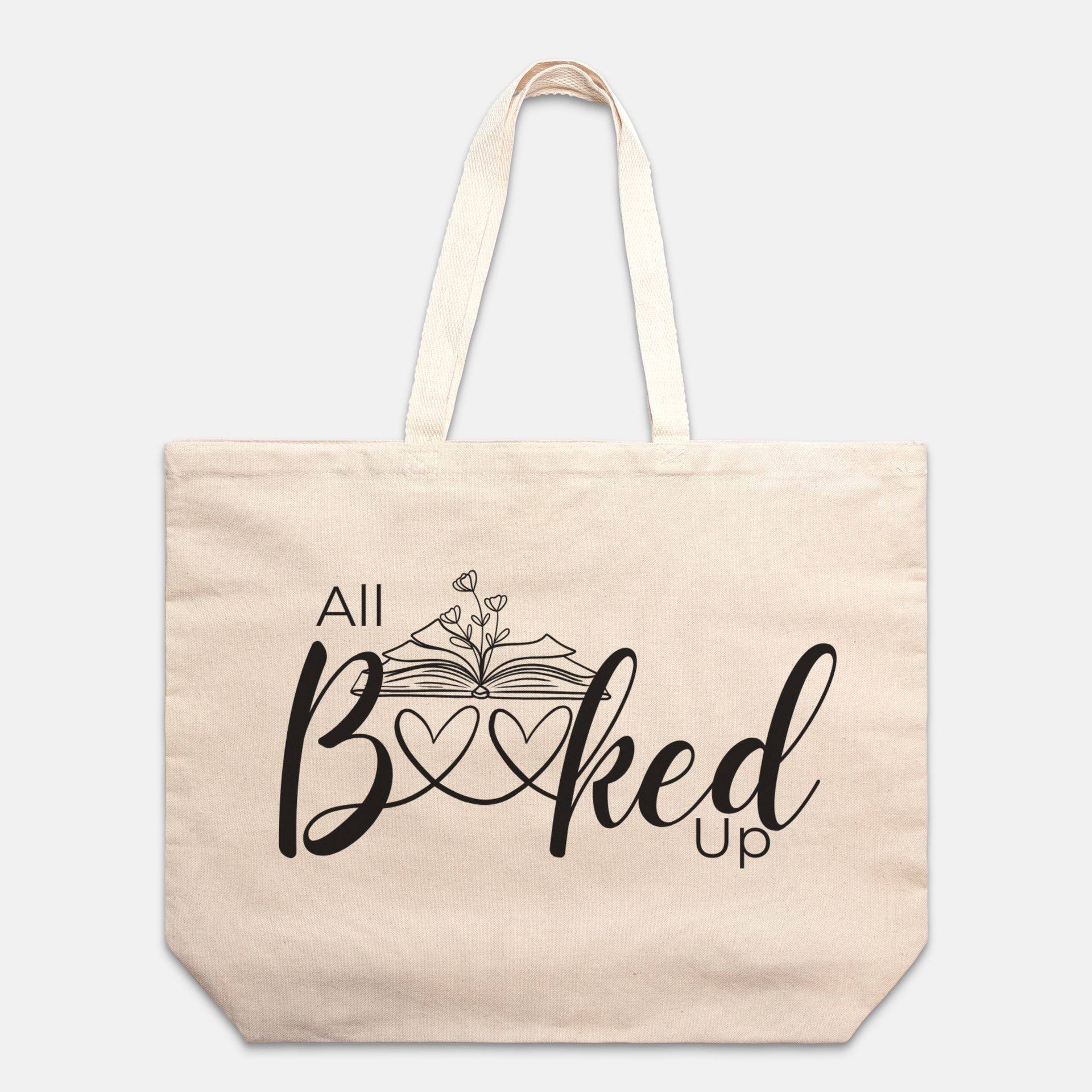 Signature Oversized Canvas Tote Bag