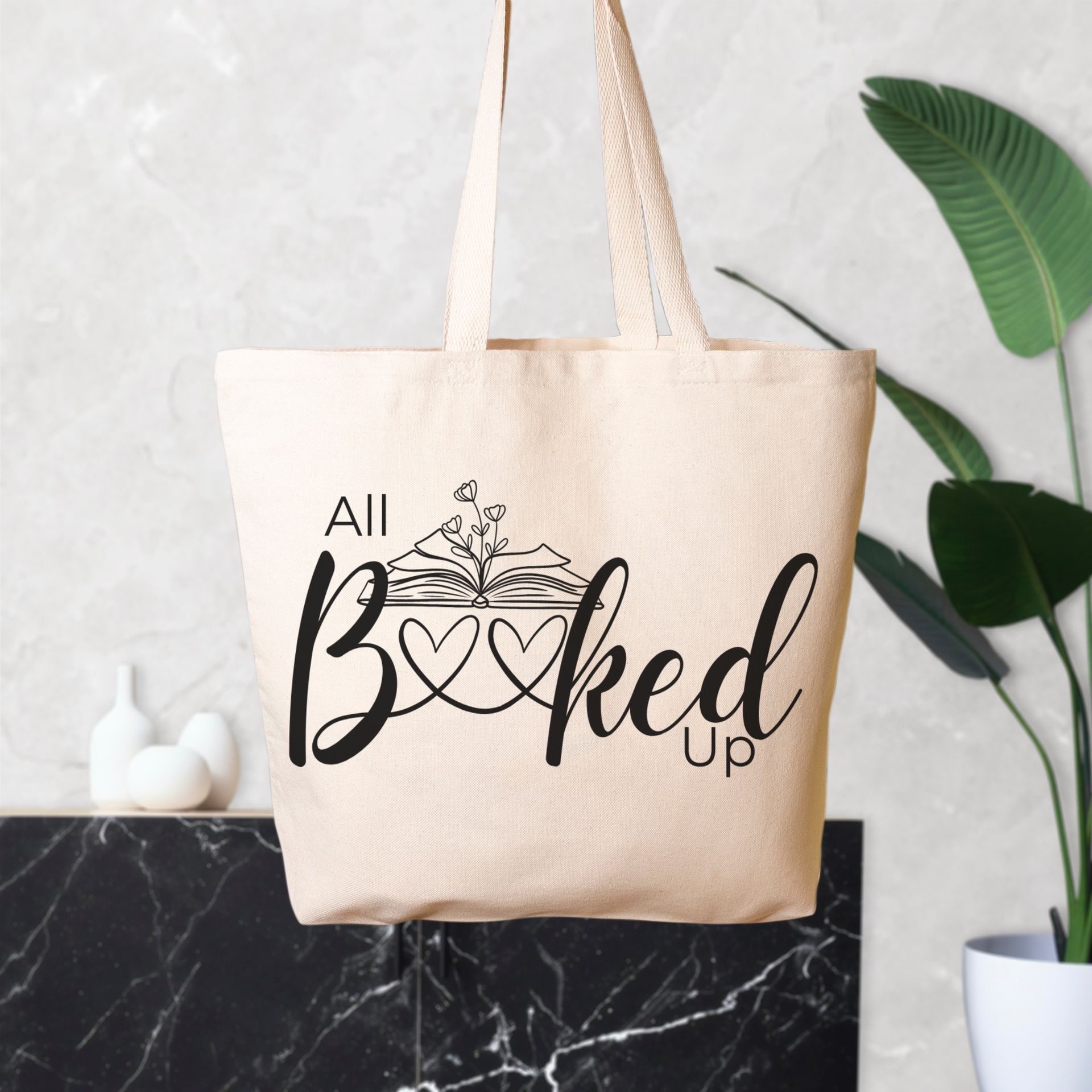 Signature Oversized Canvas Tote Bag