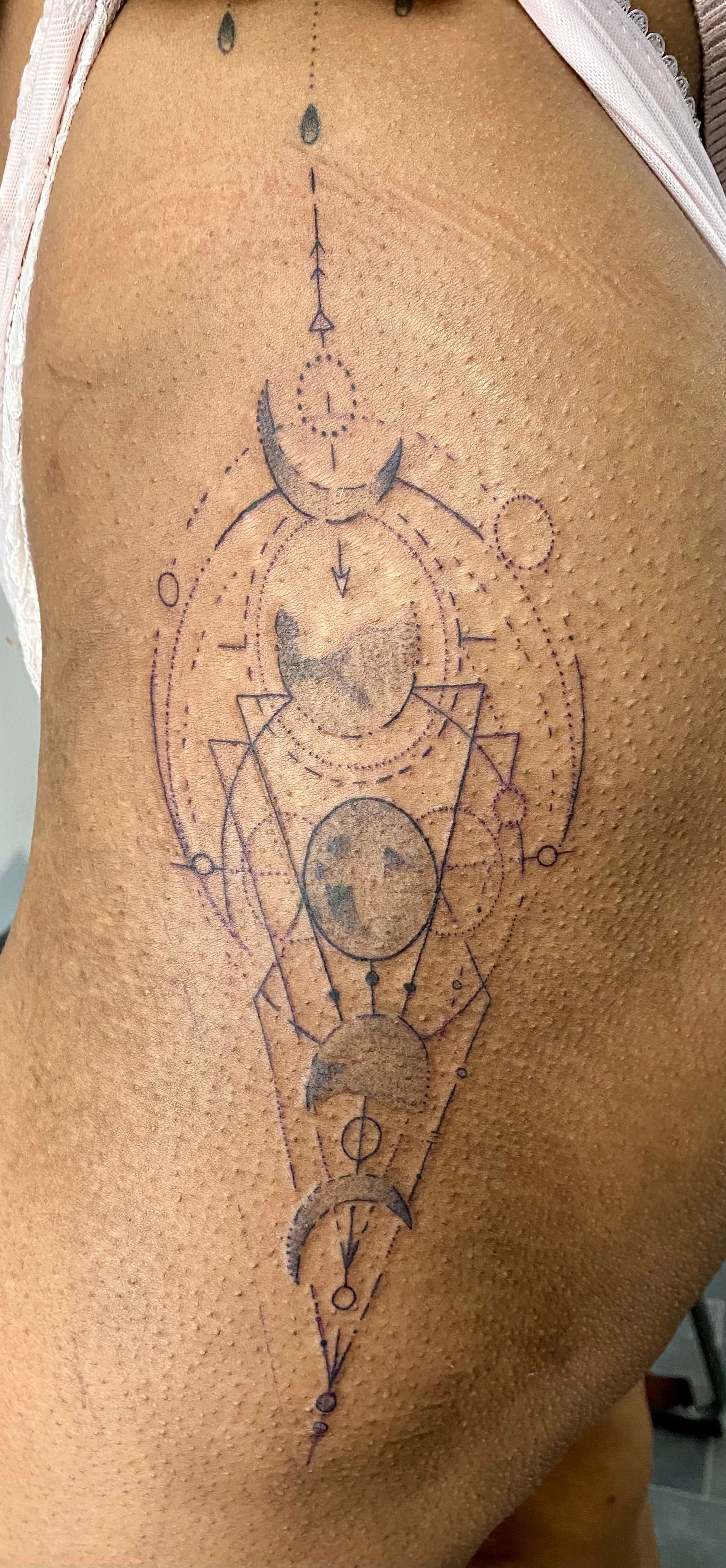 Fine line tattoo