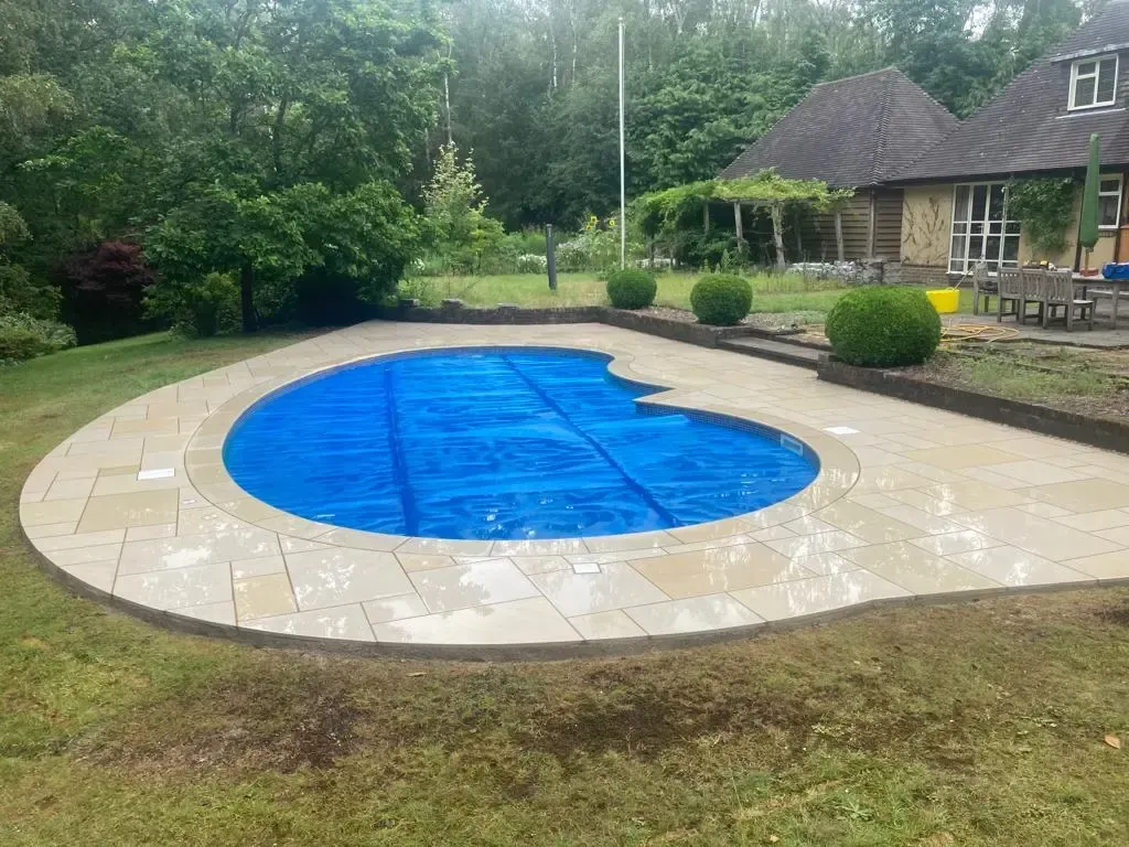 Completed swimming pool renovation  in hampshire