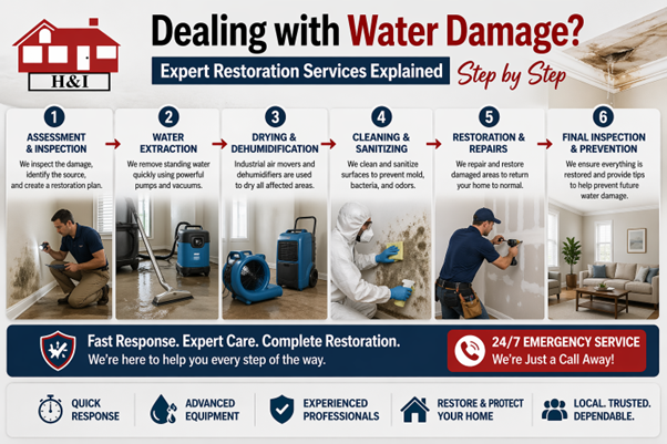 water damage restoration services in San Antonio, TX