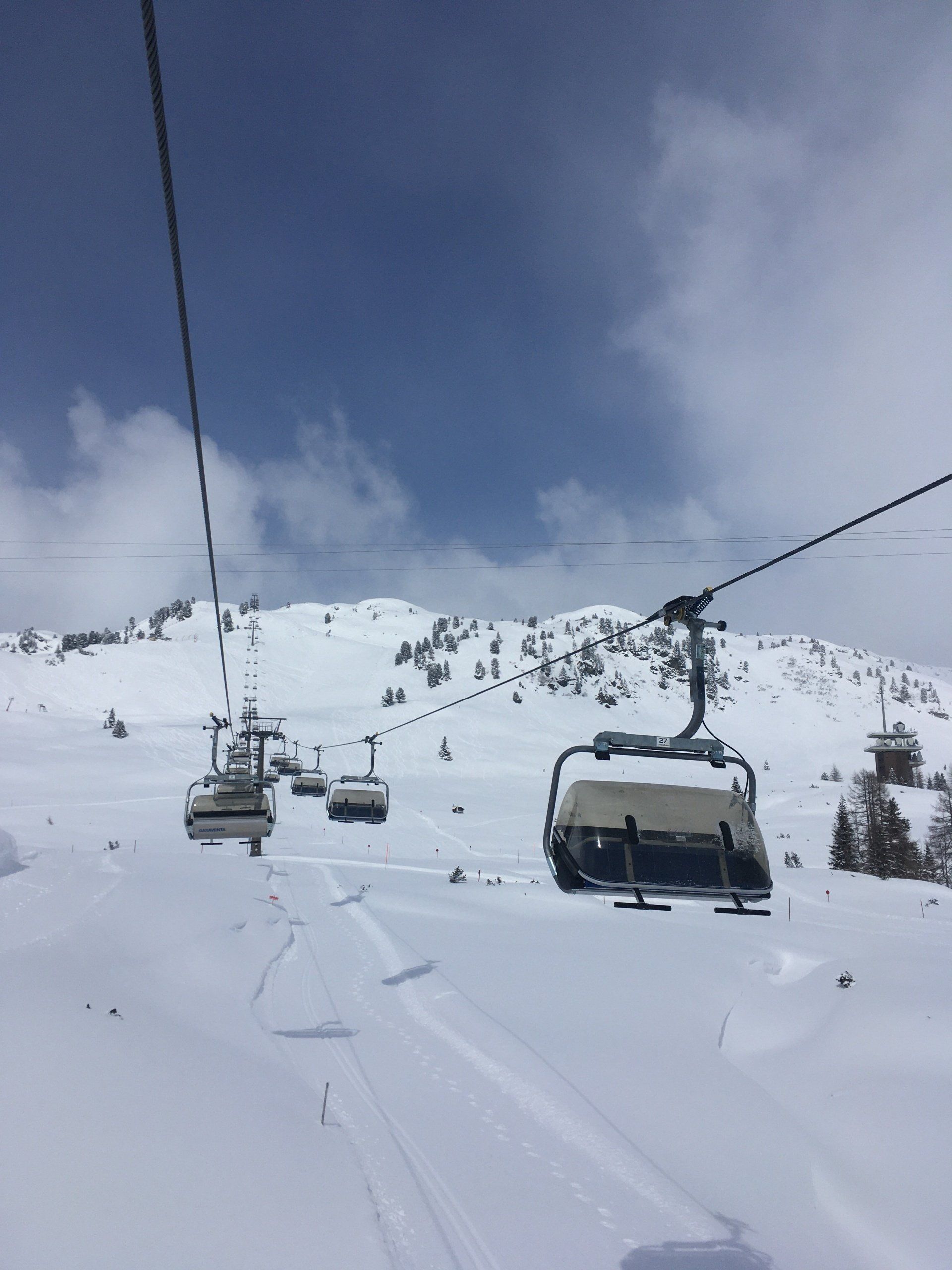 Snowy mountain scenery in the Lungau
