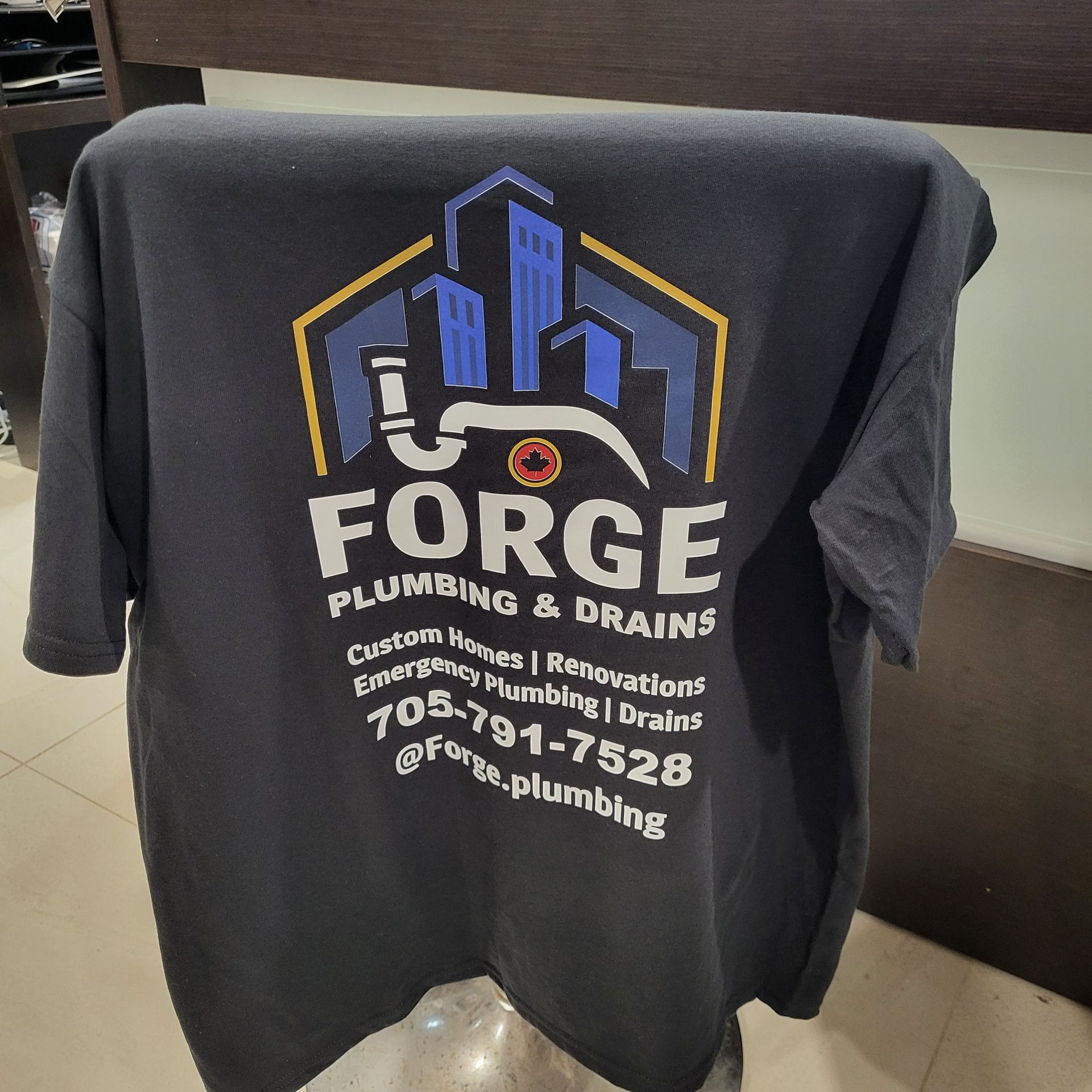 Black t-shirt with