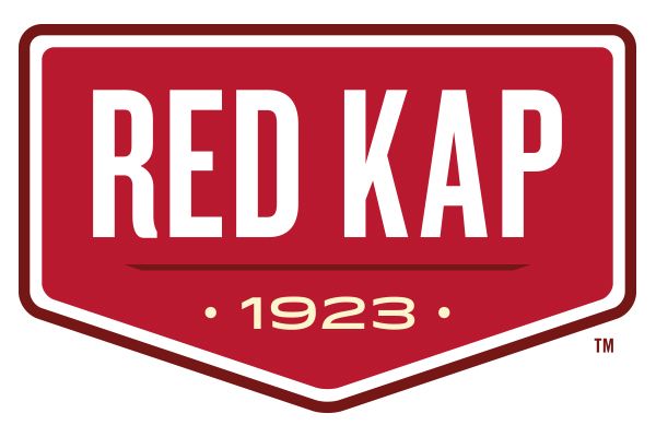 Red Kap logo in red, white, and tan colors.