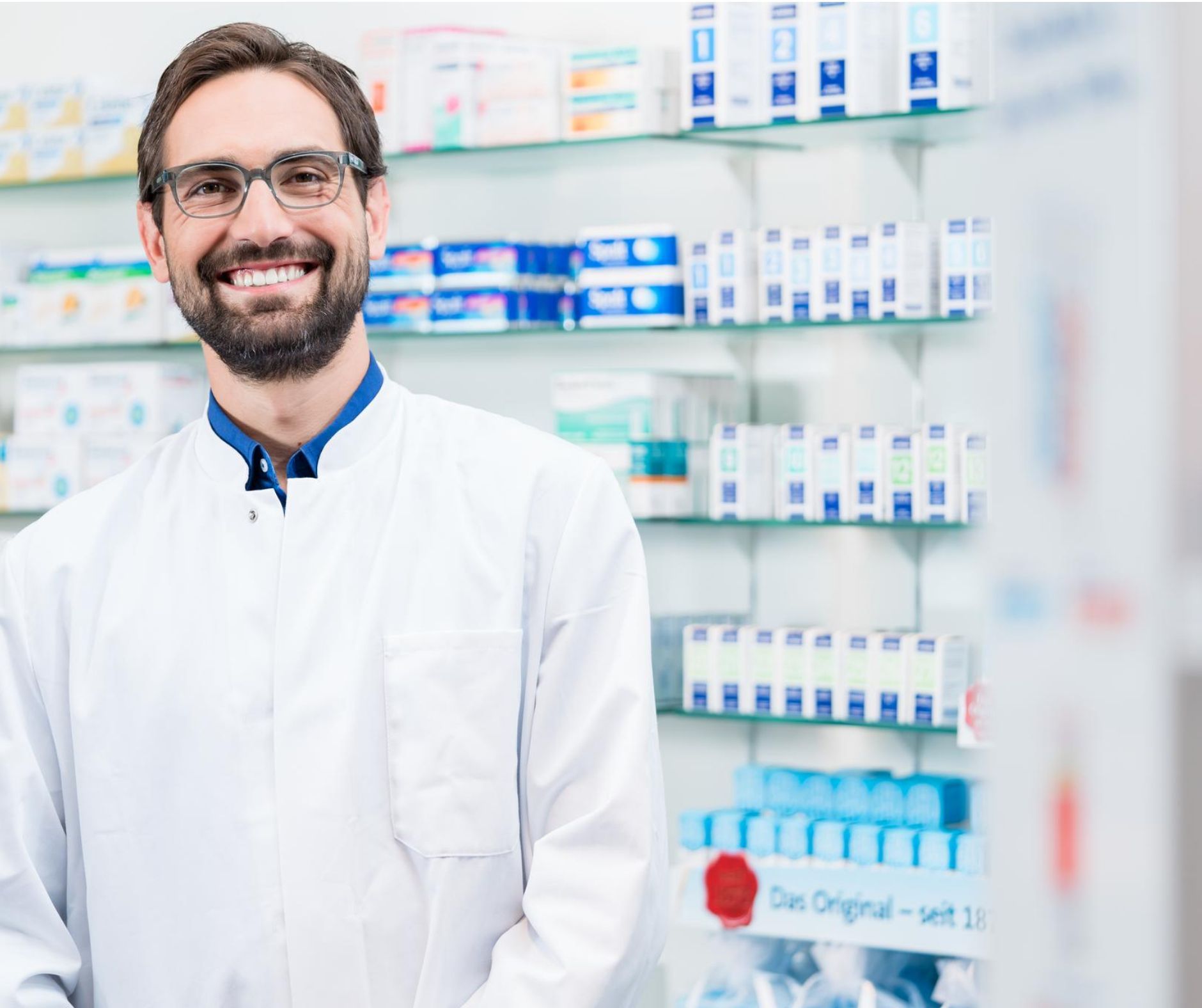 pharmacist smiling