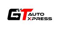GT Auto Express logo in black and red with a car silhouette and star accent