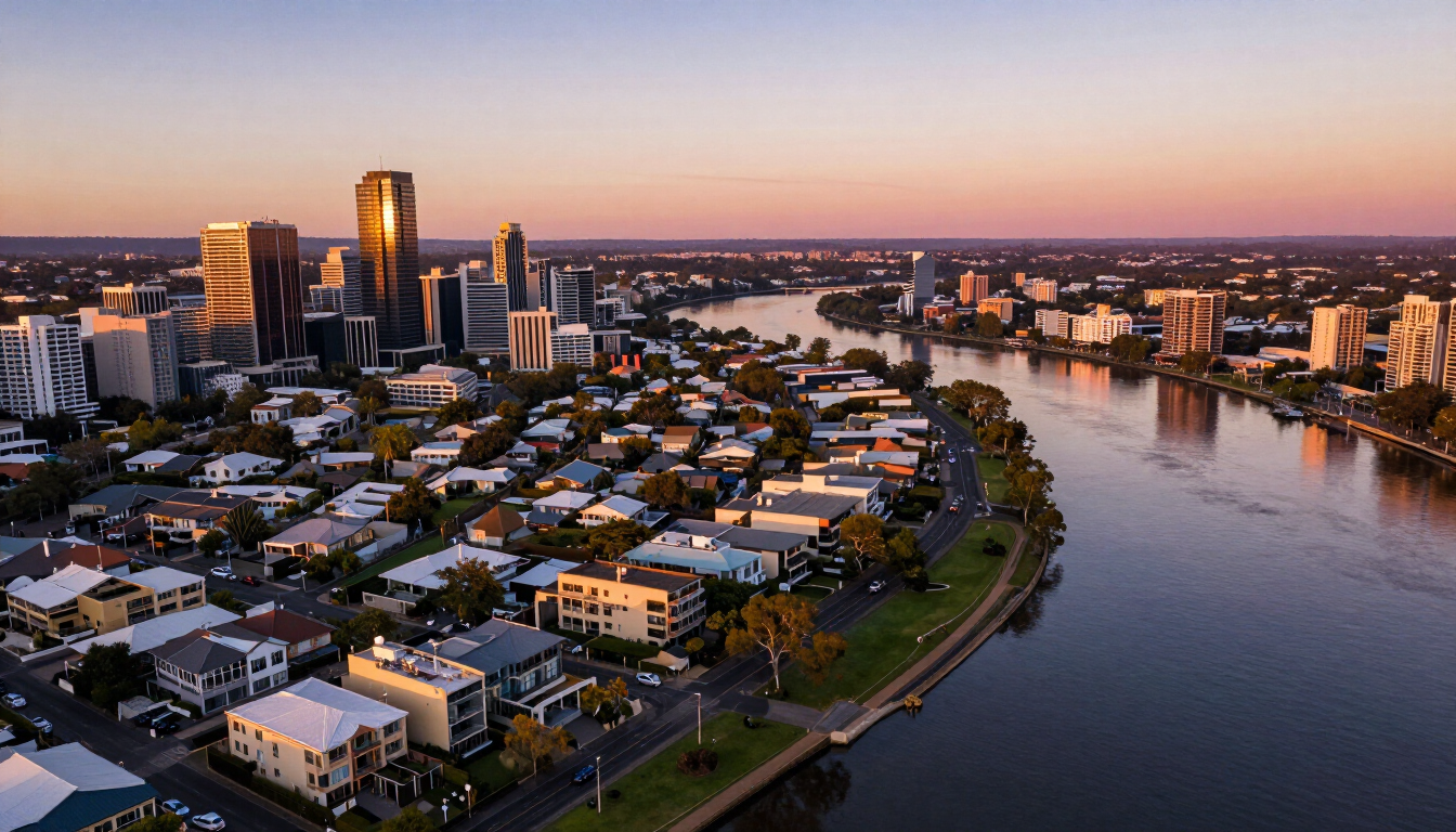 Bulimba Brisbane River Scene