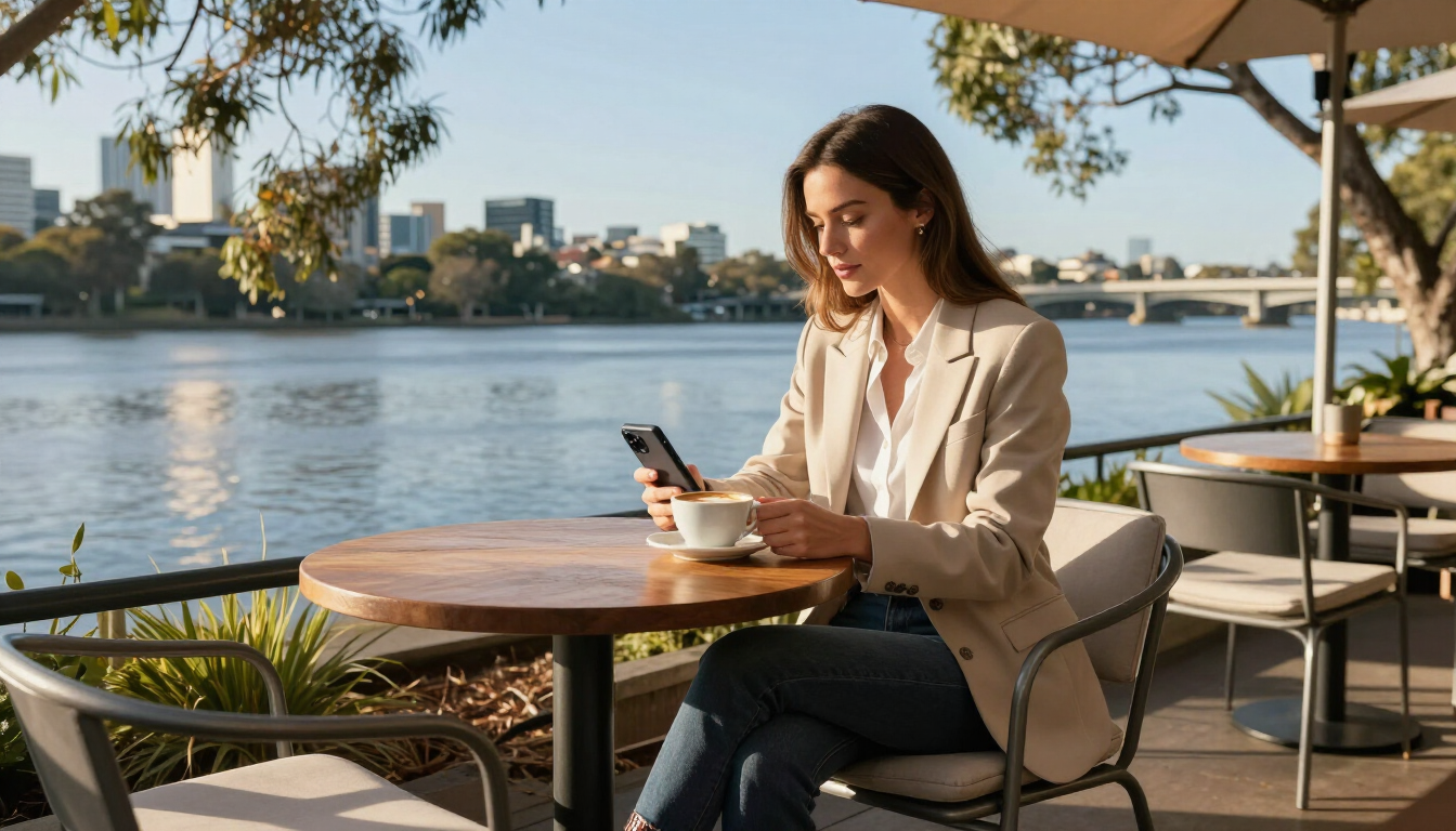 Riverside cafe in Bulimba