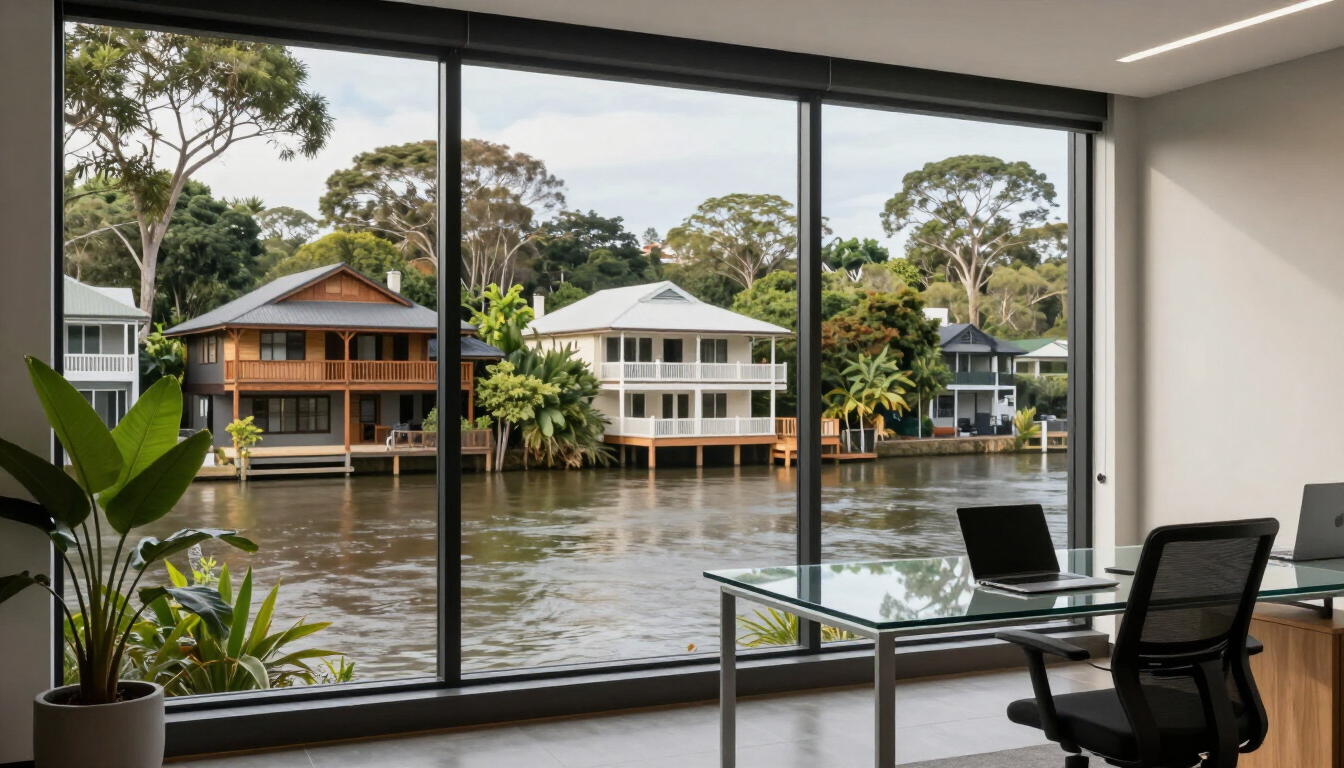 Professional website design for Bulimba businesses concept showing a modern digital workspace.