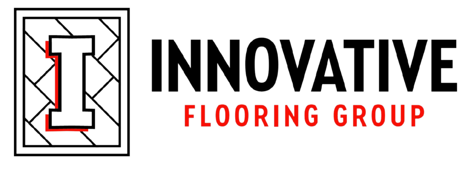 The logo for Innovative Flooring Group is black and red.