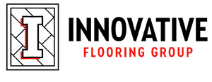 The logo for Innovative Flooring Group is black and red.
