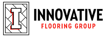 The logo for Innovative Flooring Group is black and red.