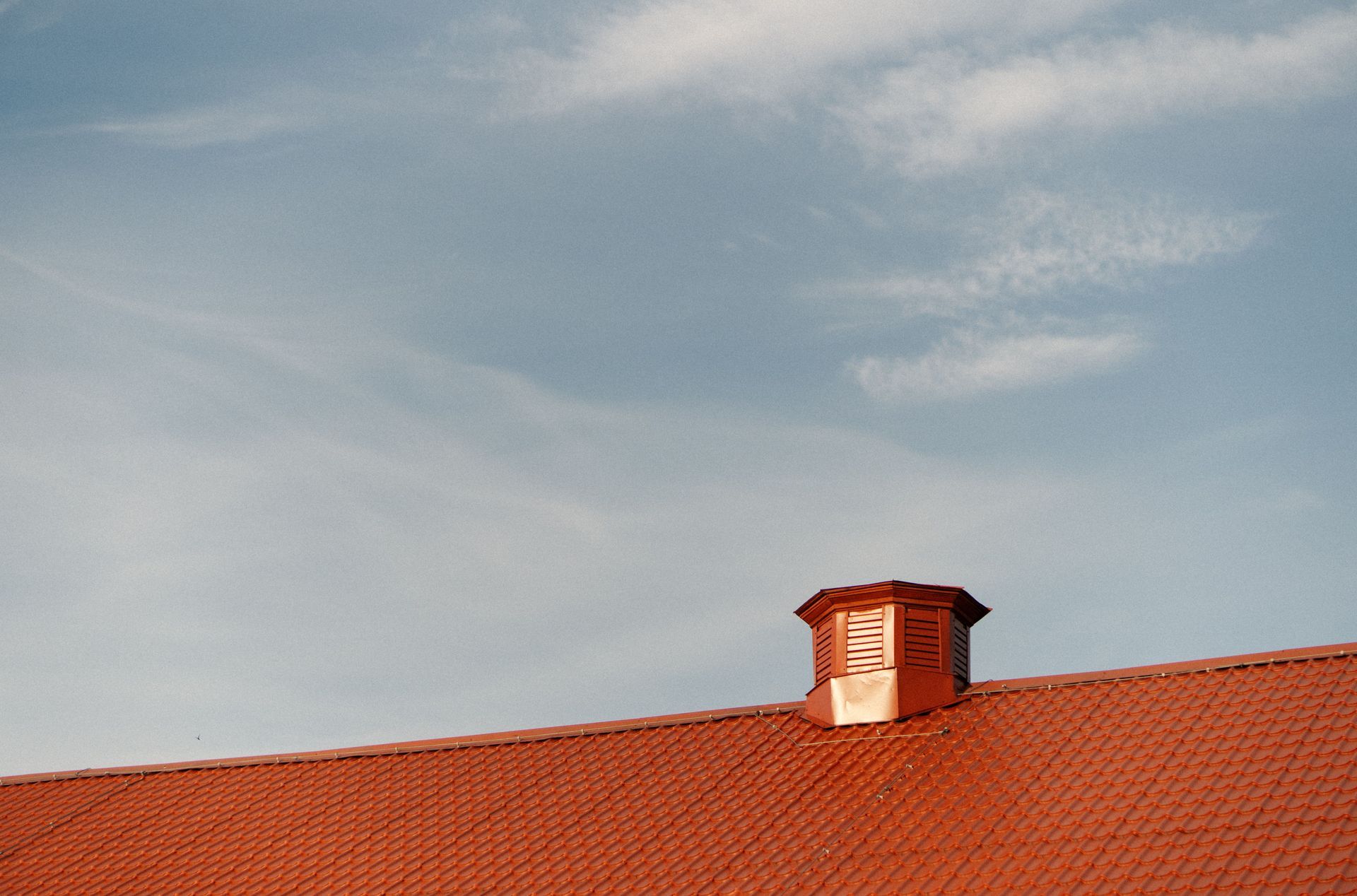 Roofing Surface in Front of Blue Sky
