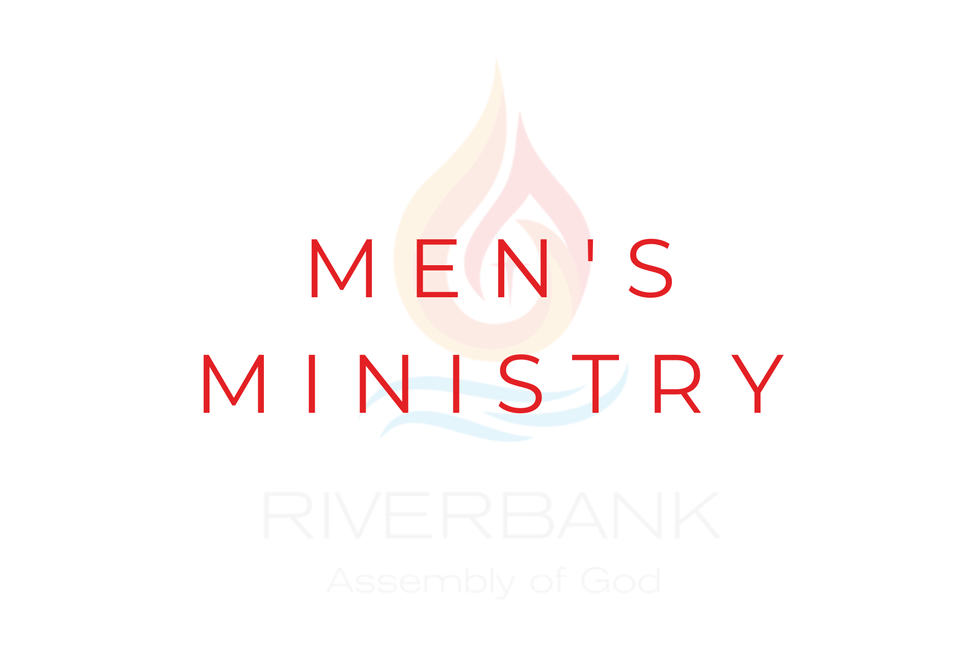 The logo for men 's ministry riverbank church