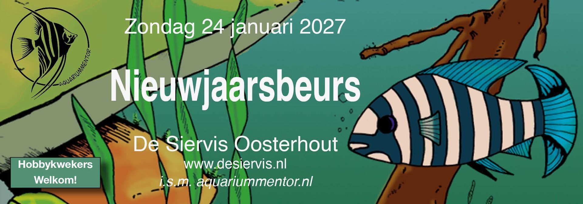 Nieuwjaarsbeurs op 24 januari 2027 in het Oelbert Gymnasium in Oosterhout (NB)