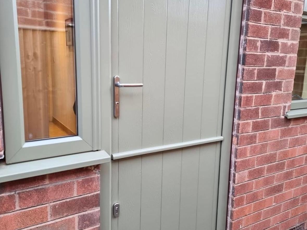 door spraying after