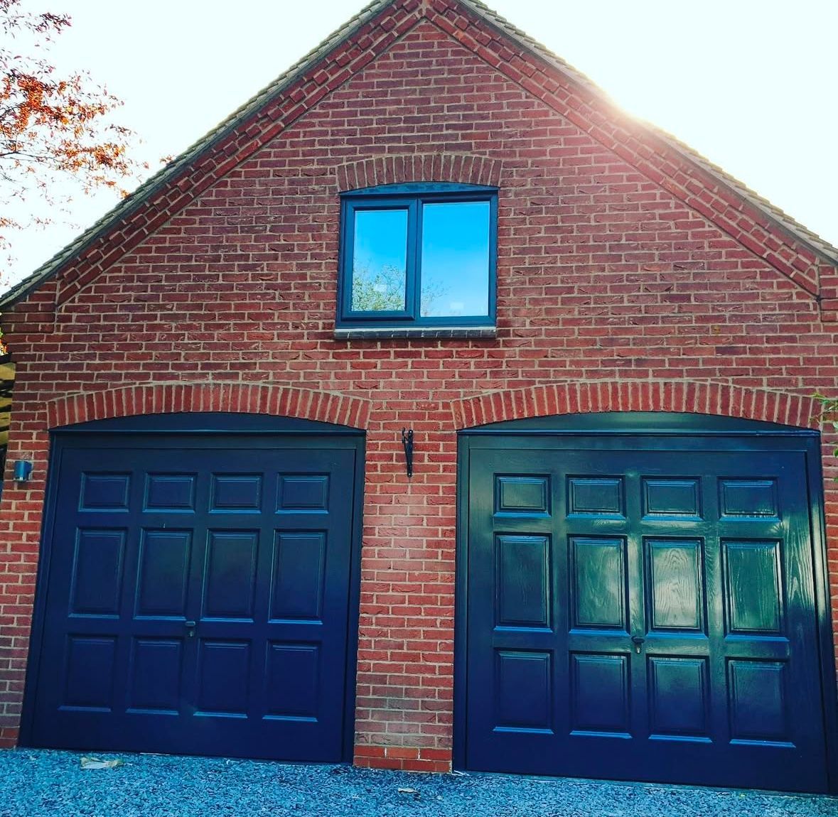 Garage door spraying