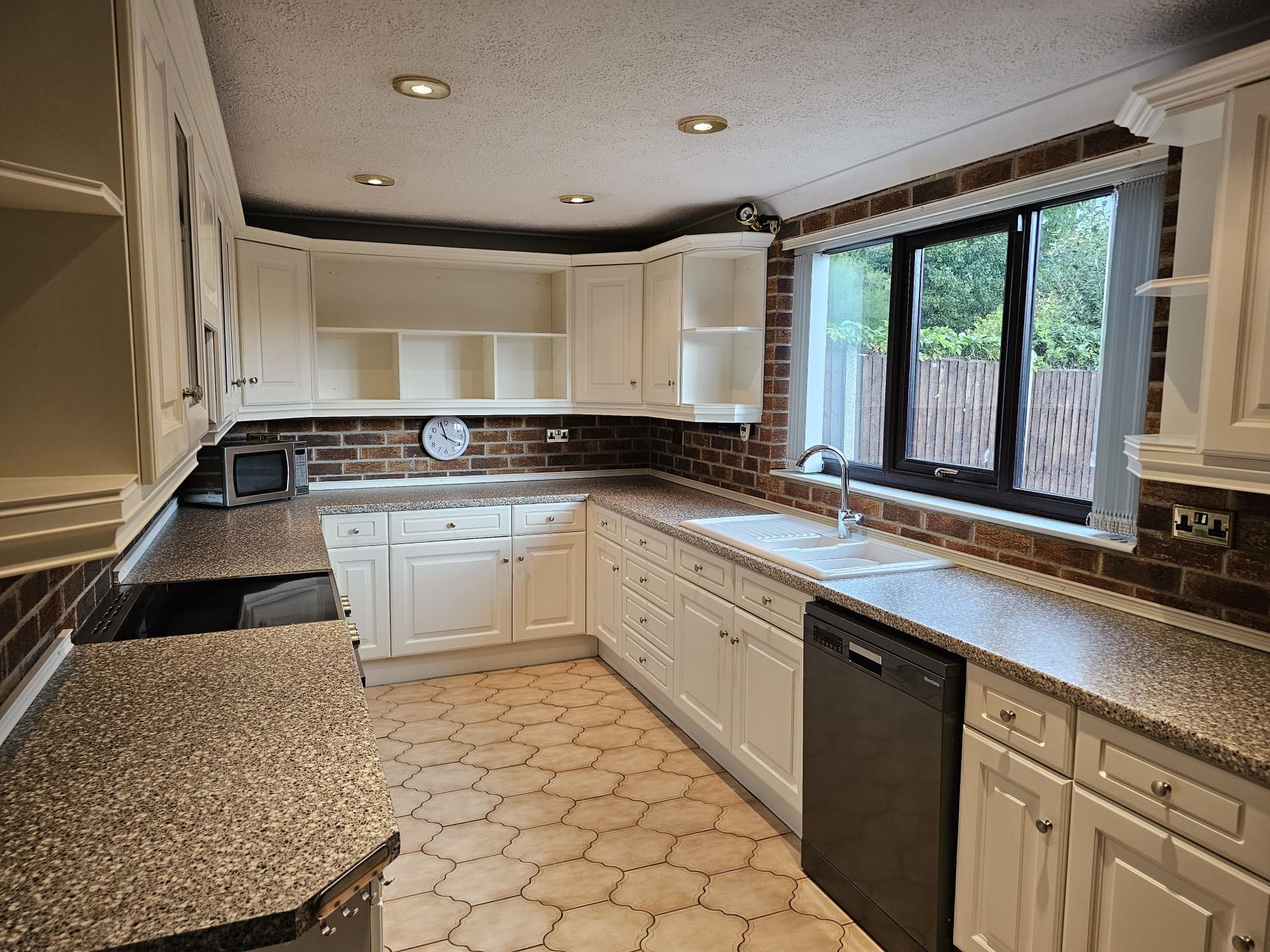 Kitchen Cabinet Spray Painting After