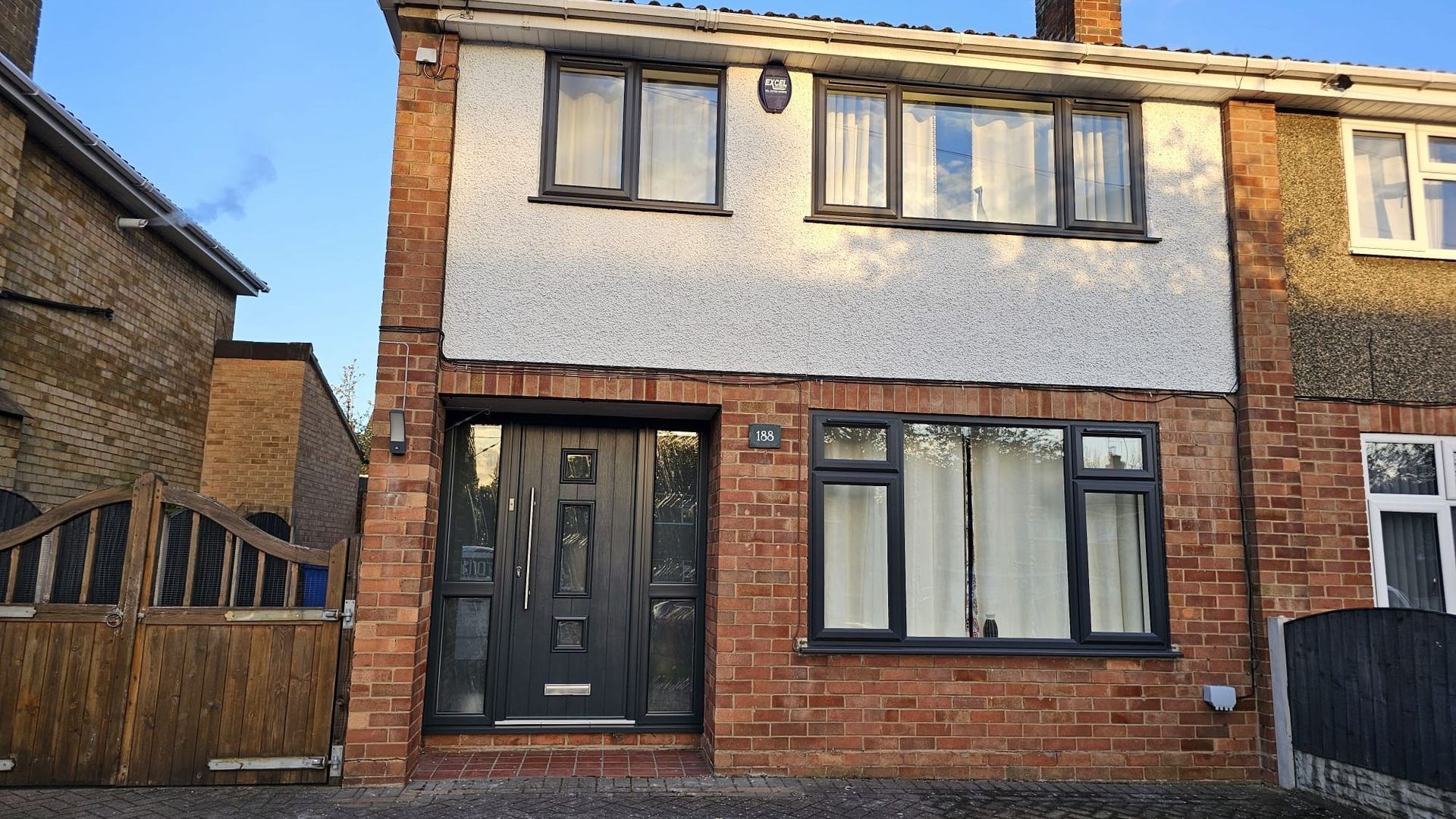 Composite Door Spray Painting