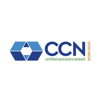 the logo for the ccn certified contractors network