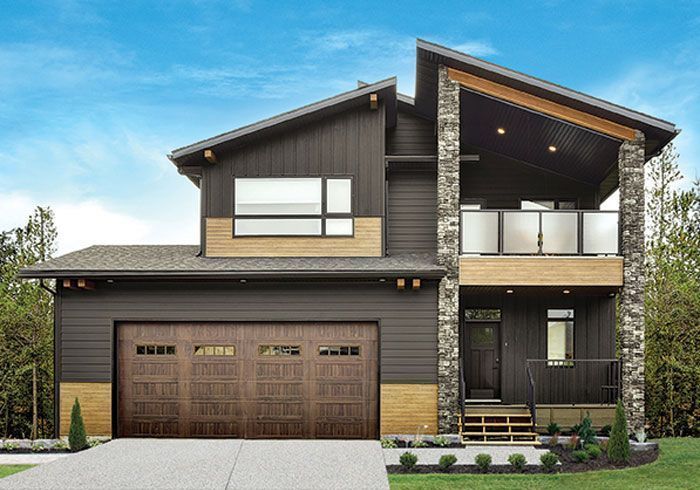 a modern house featuring gentek align siding