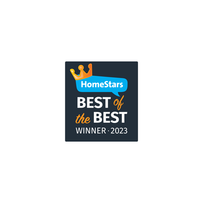 HomeStars best of the best winner logo for 2023